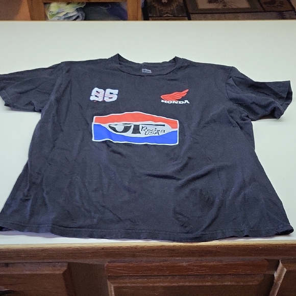 Honda Men's Black Racing T-Shirt - Picture 4 of 5